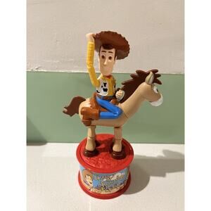 Disney Pixar Mcdonald's 1999 Toy Story 2 Plastic Dispenser Woody's Roundup